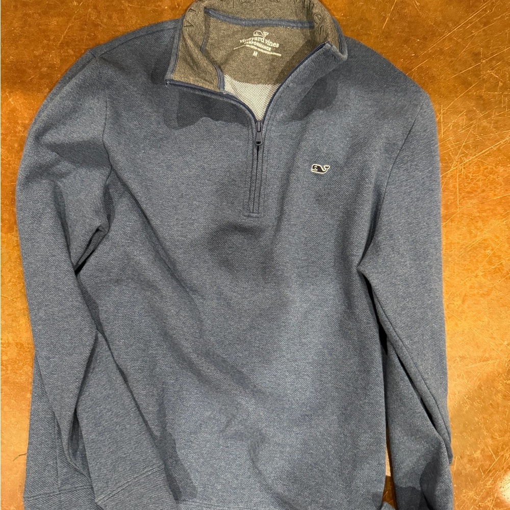 Vineyard Vines Men's Navy Zip-Up Sweater